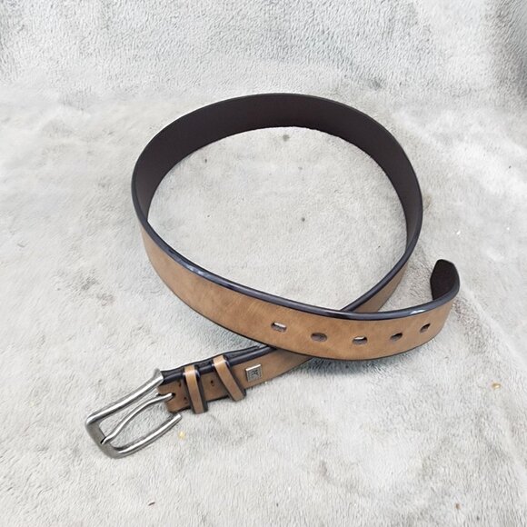 Lee Belt Mens 36 Brown Manmade Bonded Leather *NWOT* - Picture 1 of 10